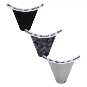 Image of Reebok 3 Pack Shya Briefs Womens - Grey