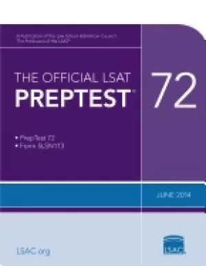 Image of official lsat preptest 72 june 2014 lsat