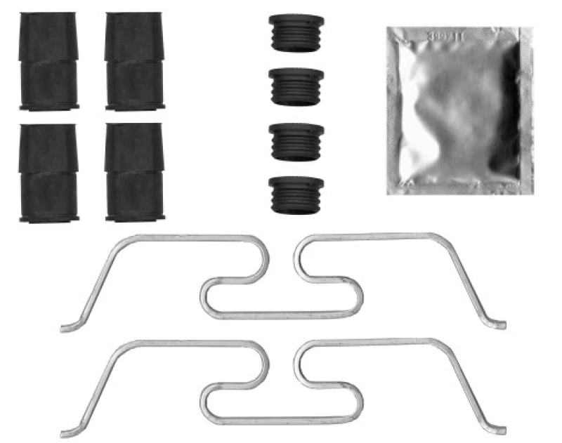 Image of HELLA Accessory Kit, brake caliper HELLA 8DZ 355 206-321