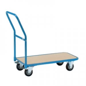 Image of Slingsby VFM Economy Store Room Trolley 200KG Blue Brown 357363