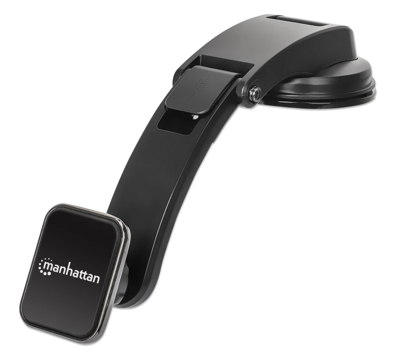 Image of Manhattan Manhattan Universal Car Dashboard Mount with Magnetic Phone Holder for Smartphones, Horizontal or Vertical Use, Black, Three Year Warranty 4