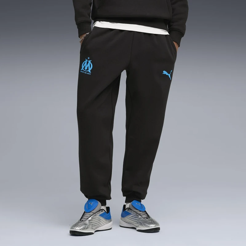 Image of Puma Olympique De Marseille Football Joggers Black Nylon/Polyamide M