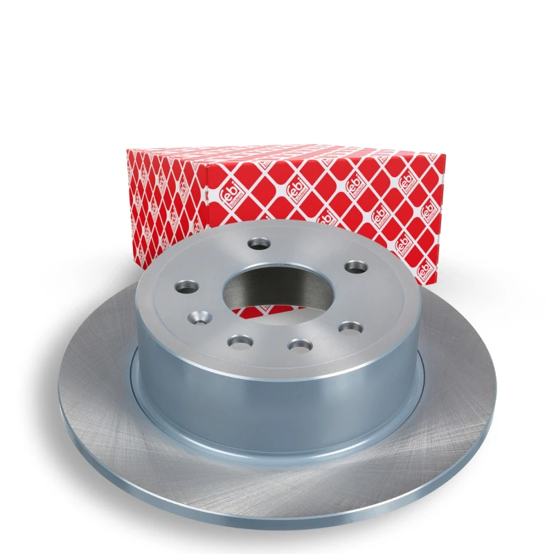 Image of FEBI BILSTEIN 04850 Brake disc Rear Axle, solid, Coated Brake Disc (82)