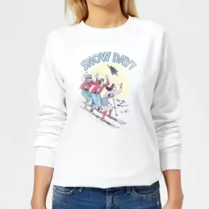 Image of DC Snow Day! Womens Christmas Sweatshirt - White - XXL