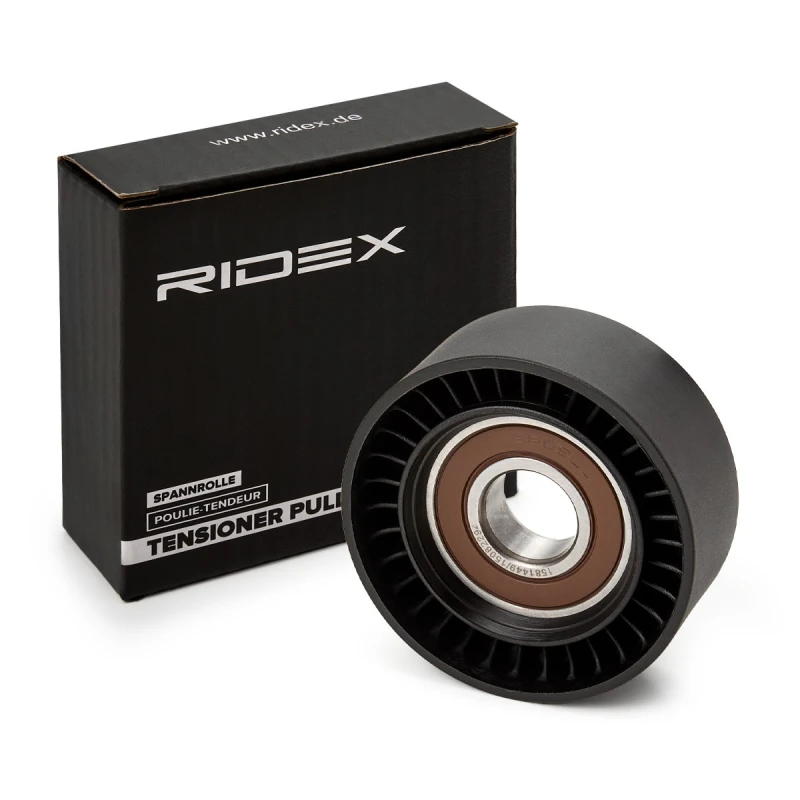 Image of Deflection / guide pulley, V-ribbed belt RIDEX 312D0100