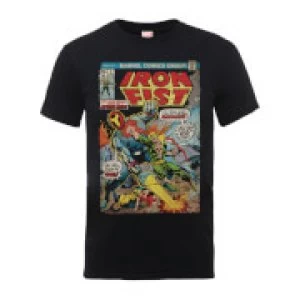 Image of Marvel Comics Iron Fist Atomic Man Mens Black T-Shirt - L - Black