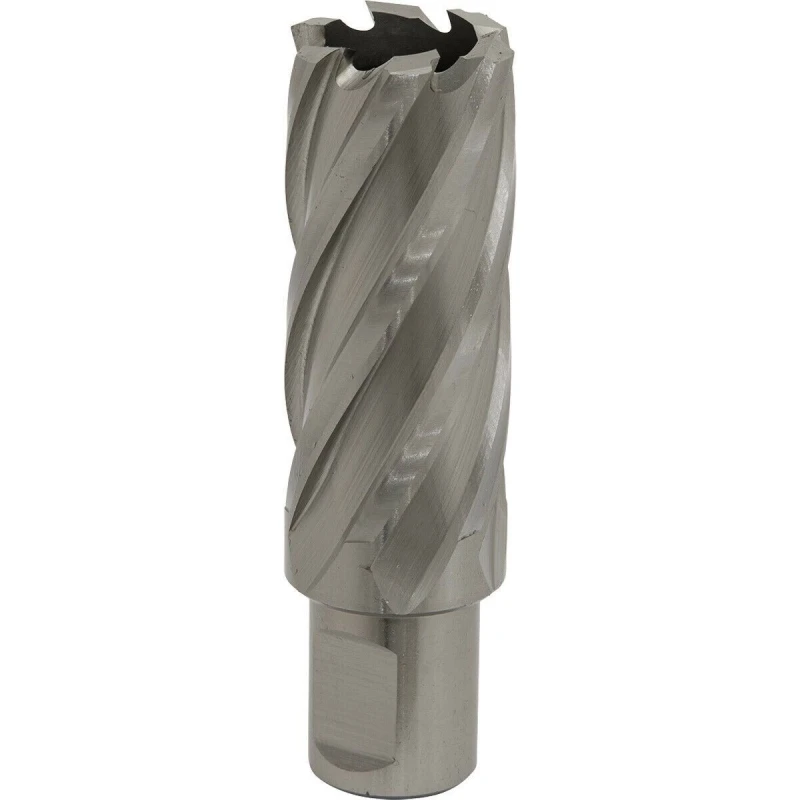 Image of Loops 26mm x 50mm Depth Rotabor Cutter - M2 Steel Annular Metal Core Drill 19mm Shank Metallics