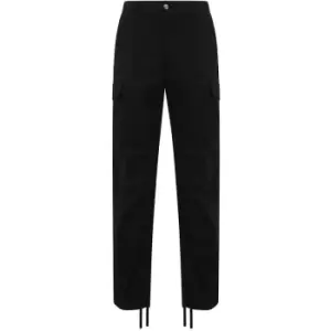 Image of Front Row Adult Unisex Stretch Cargo Trousers (S) (Black) - Black