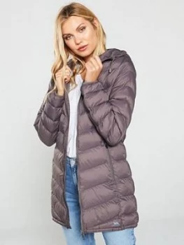 Image of Trespass Rianna Long Padded Jacket - Heather