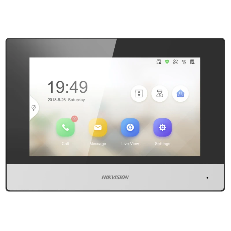 Image of Hikvision DS-KH6320-WTE1 video intercom system 17.8cm (7") Black