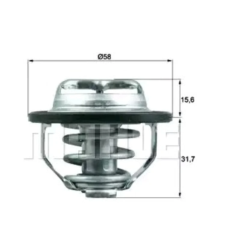 Image of MAHLE TX 122 82 Engine thermostat Opening Temperature: 82°C, with gasket/seal Thermostat,coolant (316)