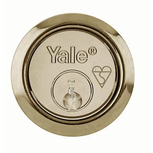 Image of Yale P-X52KP-PB British Standard Rim Cylinder Lock - Brass