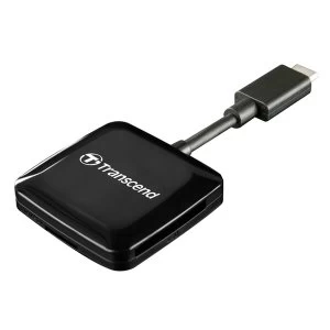 image of Transcend RDC2 SD/SDHX/SDXC MicroSDHC MicroSDXC Card Reader USB 2.0 Type C