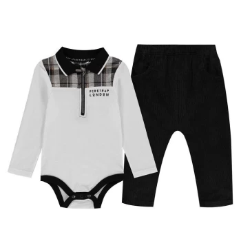 Image of Firetrap Two Piece Trouser Set Baby Boys - Black Cord