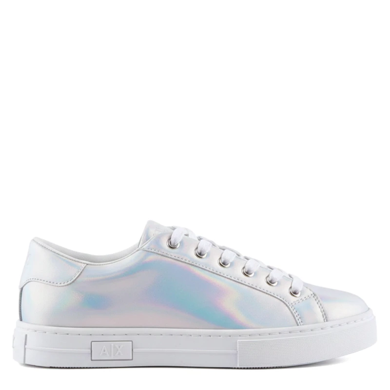 Image of Armani Exchange Trainers Silver female UK 2