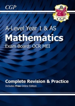 Image of New A-Level Maths for OCR MEI Year 1 & AS Complete Revision & Practice with Online Edition by CGP Books
