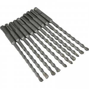 image of Faithfull SDS Plus Masonry Drill Bit Bulk Pack of 10 7mm 100mm