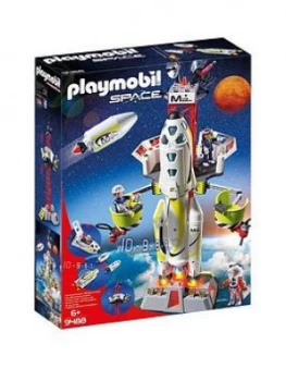 image of Playmobil 9488 Space Mission Rocket with Launch Site with Lights and Sound, One Colour