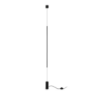 Image of FILO Integrated LED Pendant Ceiling Light Black, 3000K, Non-Dim