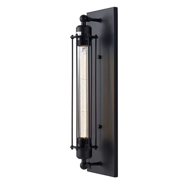 Image of York Wall Lamp Black, E27