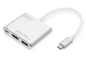 Image of Digitus USB Type-C 4K HDMI Multiport Adapter, 3-Port