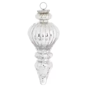 image of The Noel Collection Large Silver Statement Bauble