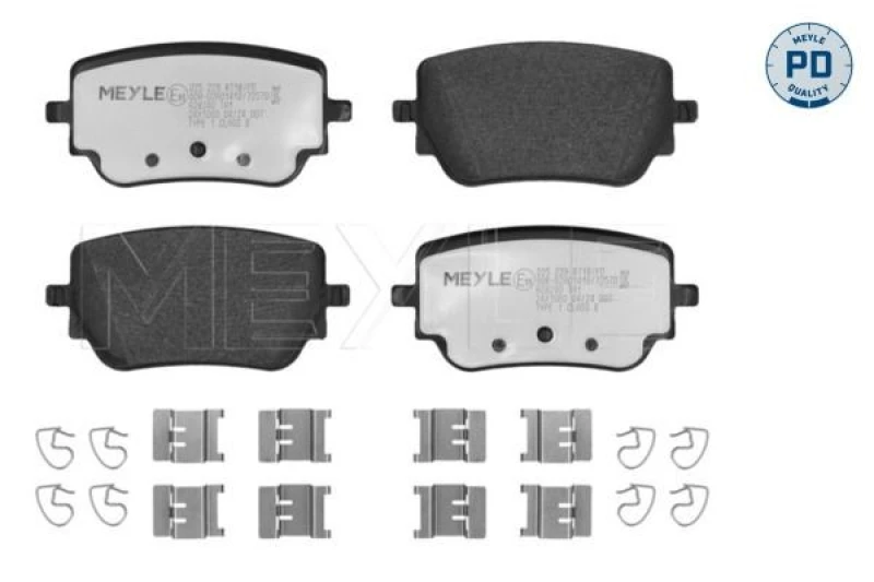 Image of Brake pad set MEYLE 025 229 8718/PD