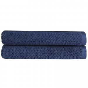 image of Christy Brixton Towel - Set of 2 - Midnight - Bath Sheet - Set of 2