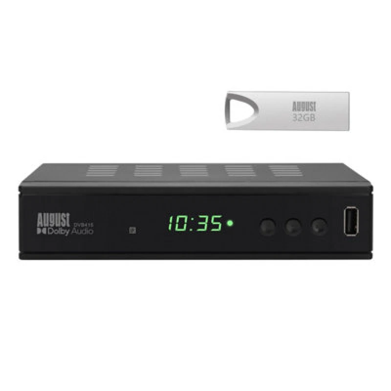 Image of Freeview HD Receiver Set-Top Box PVR USB Record Live TV August DVB415