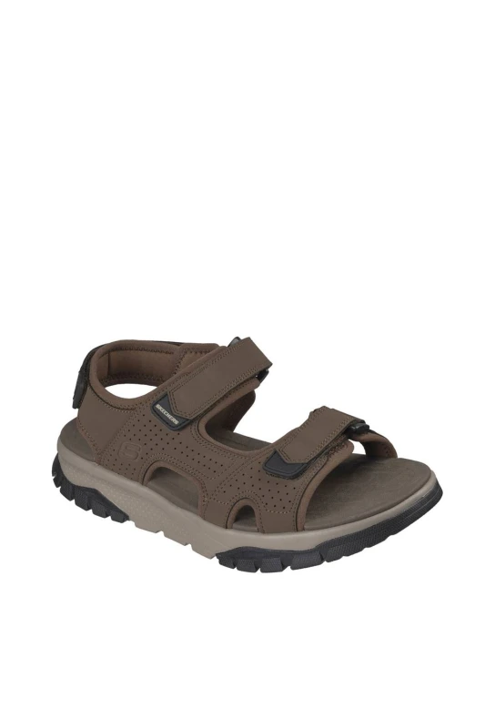 Image of Skechers Mens WAGNER Three Strap River Sandal in Brown Size: 8 Brown Male 8