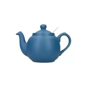 image of Farmhouse Filter 2 Cup Teapot Nordic Blue - London Pottery