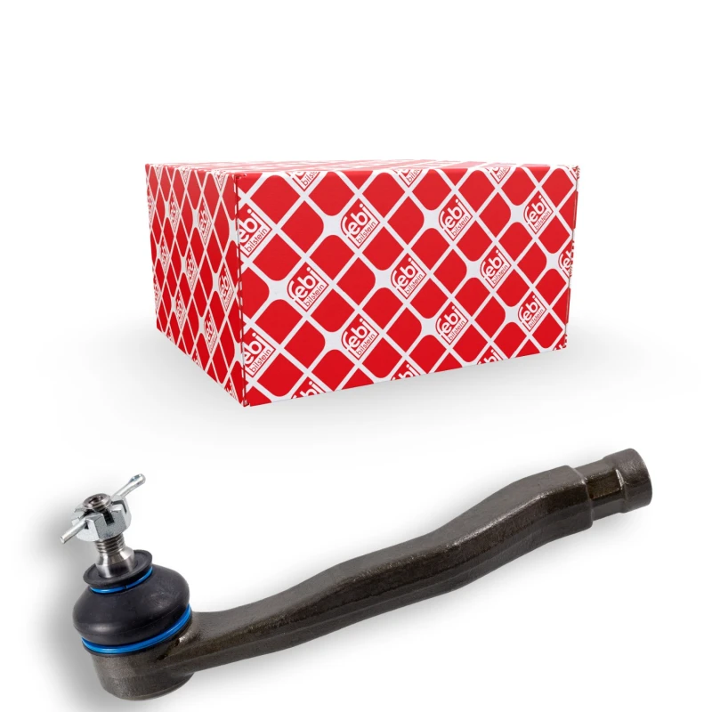 Image of FEBI BILSTEIN 15502 Track rod end Front Axle Left, with crown nut Tie Rod End (914)