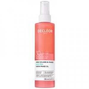 image of Decleor Sun Aloe Vera Sun Bi-phase Oil SPF30 200ml