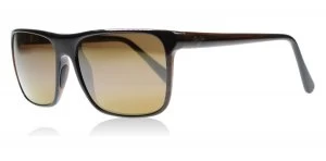 Maui Jim Flat Island Sunglasses Brown Stripe STG-BG Polariserade 58mm