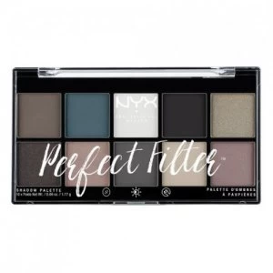 image of NYX Professional Makeup Perfect Filter Shadow Palette Gloomy Days