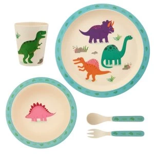 image of Sass & Belle Roarsome Dinosaurs Bamboo Tableware Set