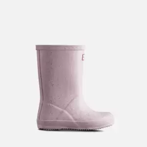 Image of Hunter Kids First Classic Giant Glitter Rubber Wellington Boots - UK 10 Kids