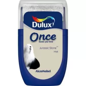 Image of Dulux Once Jurassic Stone Matt Emulsion Paint 30ml