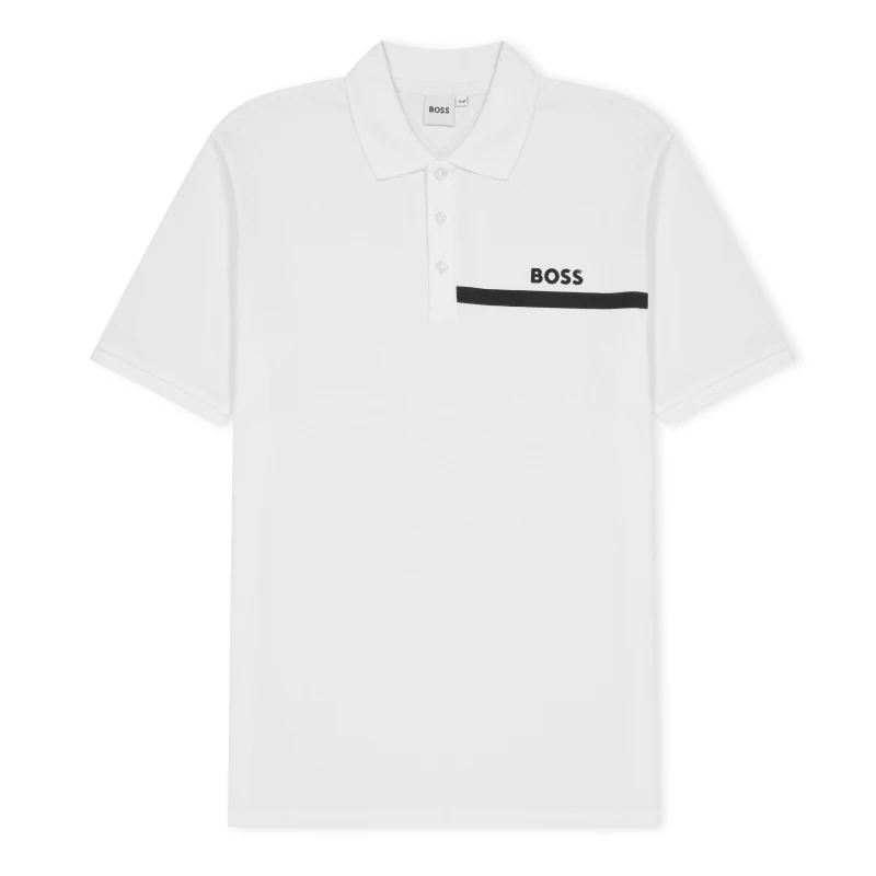 Image of Boss Logo Polo Infants Short Sleeve Polos 4Y White 31071901135
