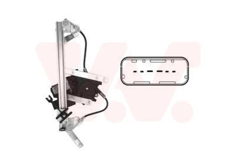 Image of VAN WEZEL Window regulator VAN WEZEL 4328265