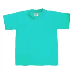 Image of B&C Kids/Childrens Exact 190 Short Sleeved T-Shirt (12-14) (Swimming Pool)