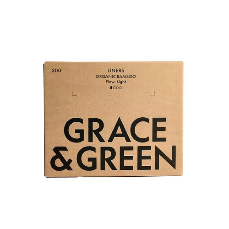 Image of Grace and Green Bulk Bamboo Liners (300 Pack) GGBAMLINBULK15