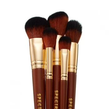 image of Spectrum Pantherine 5 Piece Face Brush Set - Brown