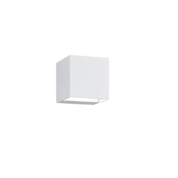 image of Adaja Modern 2 Light Outdoor Up Down Wall Lamp White Matt 3000K IP54