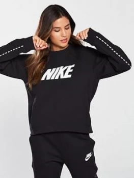 image of Nike Sportswear Optic Crew Sweat Black Size L Women