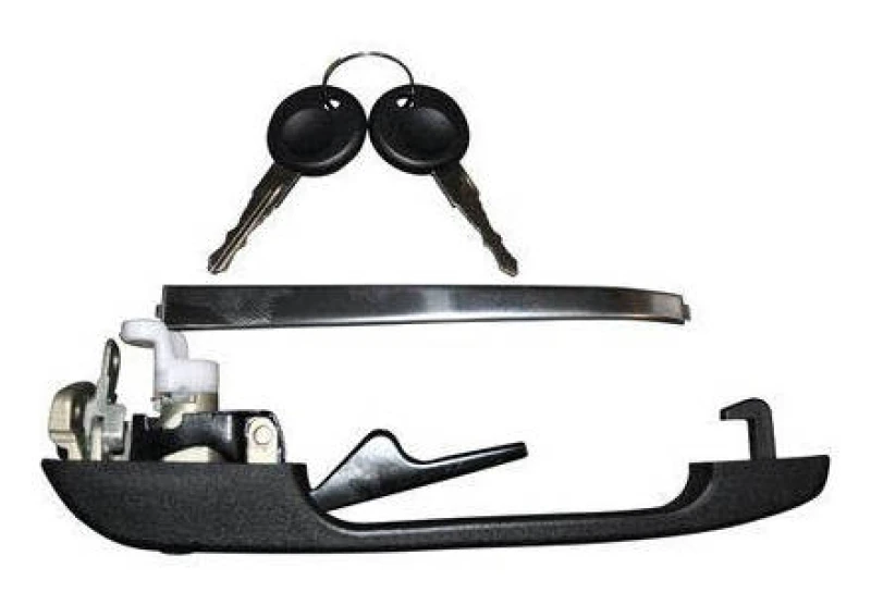 Image of JP GROUP 1187102270 Door Handle JP Left Front, black, with key Door Handle (1373)