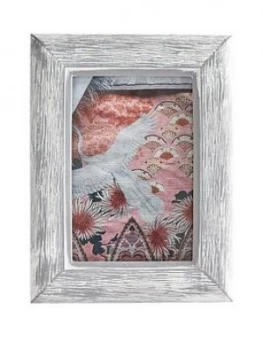 image of Gisela Graham Grey Resin Wood Effect Photo Frame 4X6"