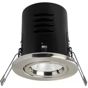 image of Megaman 8W Integrated Fire Rated Downlight VERSOFIT Fixed - Cool White (Chrome Finish)