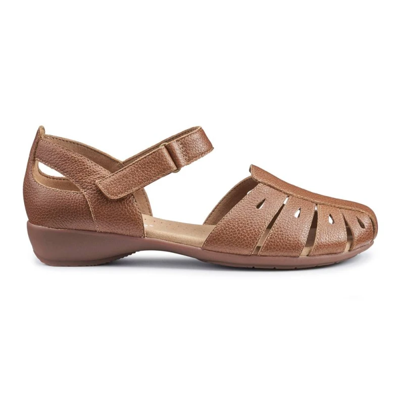 Image of Hotter 'May' Fisherman Sandals Tan