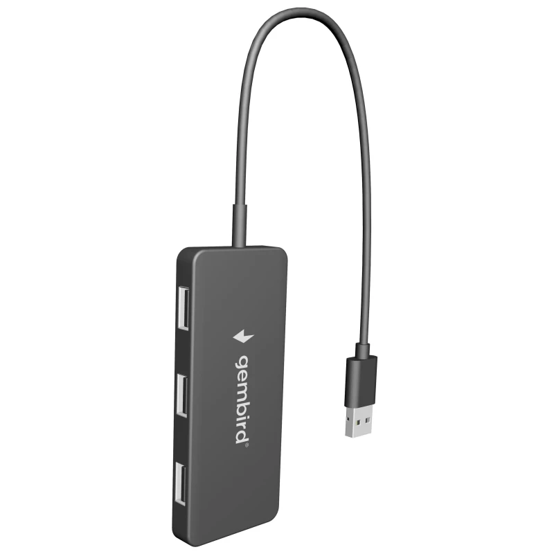 Image of Gembird 4 Port USB PC Computer Hub Black unisex One Size